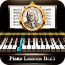 lições de piano de Bach Icon