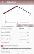 Calculation of the roof screenshot 6