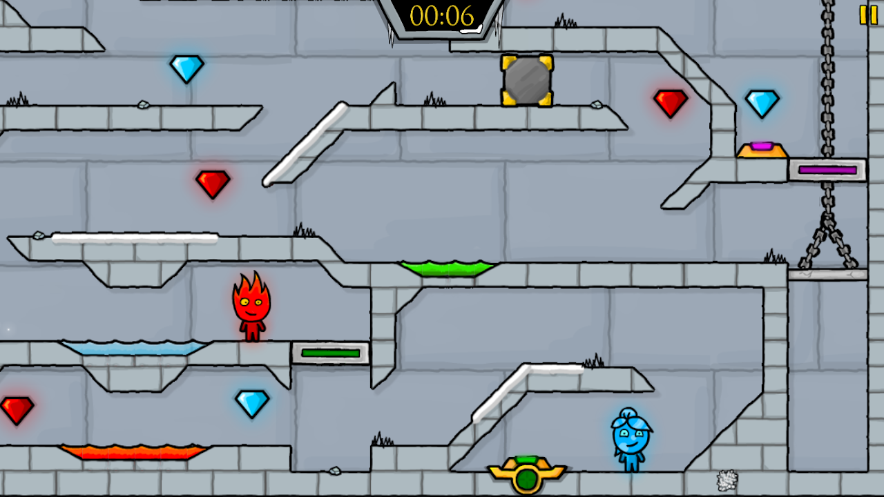 Fireboy and Watergirl 3: Ice Temple - Play Now