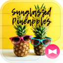 Summer Wallpaper Sunglassed Pineapples Theme