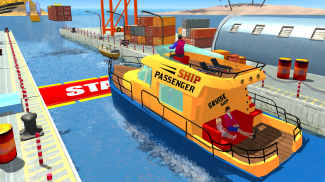 Water Boat Taxi Simulator Ship screenshot 1