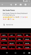 Red Snake Emoji Keyboard Theme screenshot 1