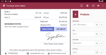 Purchase Order Maker screenshot 14