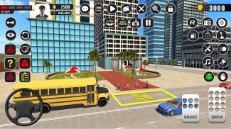 Offroad School Bus Driving: Flying Bus Games 2020 screenshot 2