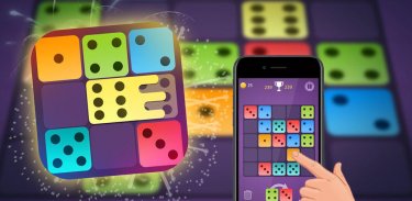 Dominoes puzzle - merge blocks with same numbers screenshot 0