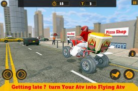 Flying ATV Bike Pizza Delivery screenshot 5