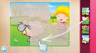 Puzzle di animali per bambini 🦁🐰🐬🐮🐶🐵 screenshot 4