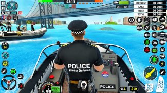 Police Boat Crime Shooting Gam screenshot 0