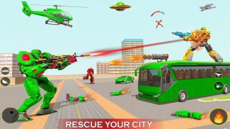 Helicopter Robot Car Game 3d screenshot 5