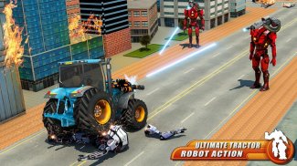en volant tracteur robot transformer Jeux screenshot 0