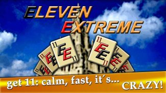 Eleven Extreme, Free Arcade Solitaire Game Card screenshot 2