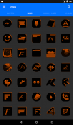 Black and Orange Icon Pack ✨Free✨ screenshot 11