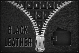 Black Leather Keyboard Theme screenshot 1