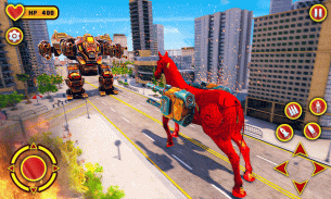 Flying Horse Robot Transform: Horse Shooting Games screenshot 0