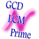 GCD, LCM, and Prime Factors Icon