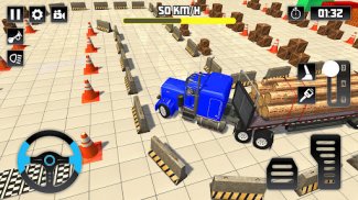 Log Transporter Truck Parking screenshot 2