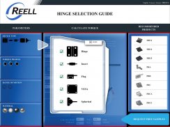 Reell Hinge Selection Guide screenshot 2