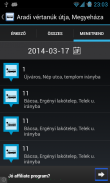 ÉNYKK menetrend online screenshot 2