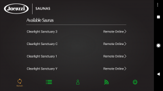 Jacuzzi® Sauna Connect App screenshot 2