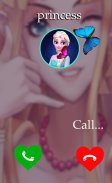 fake call princess prank Simulator screenshot 0