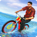 Waterpark BMX Bicycle Surfing Icon