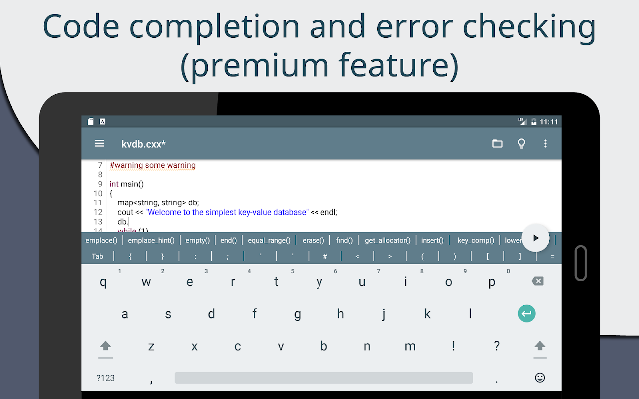 Cxxdroid - C++ compiler IDE for mobile development - Загрузить APK для  Android | Aptoide