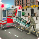 Army Ambulance Driving Rescue Operation Icon