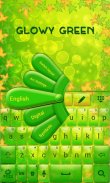 Glowy Green GO Keyboard Theme screenshot 1