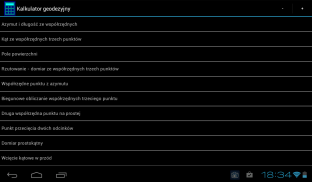 Kalkulator geodezyjny screenshot 8