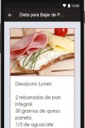 Dieta Bajar de Peso screenshot 2