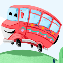 Spanish School Bus for Kids Icon