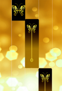 Gold Glitter ButterFly Piano Tiles 2018 screenshot 2