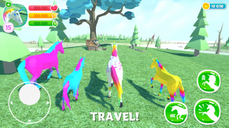 Unicorn Simulator 2 - بازی خانوادگی حیوانات screenshot 0