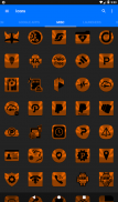 Orange and Black Icon Pack v1.5 👻Free👻 screenshot 6