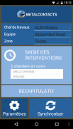 MetalContacts Suivi Chantier screenshot 1