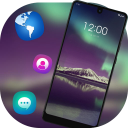 Colorful aurora theme for REDMI |night sky view