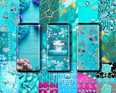 Turquoise diamonds wallpapers screenshot 0