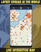 Coronavirus Tracker Map with Live News Updates screenshot 1