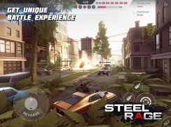 Steel Rage: Guerra e ação JxJ com carros-robô screenshot 2