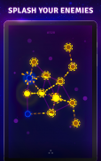 Splash Wars - glow space strategy game screenshot 1