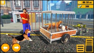 ATV Quad Bike Pet Transporter Driving - Dog Games screenshot 3