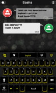 Black and Yellow Keyboard theme screenshot 0