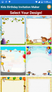 Kids Birthday Invitation Maker screenshot 0