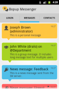 Bopup Messenger: In-house IM screenshot 1