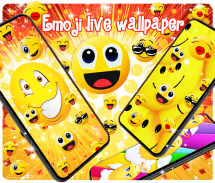 Emoji live wallpaper screenshot 1