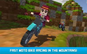Blocky Moto Bike SIM: Winter Breeze screenshot 0