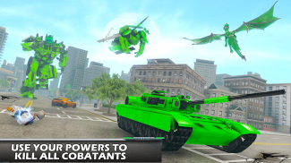 Flying Robot Car Transform: Tank Robot Games screenshot 0