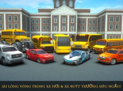 Game lái xe - Lái xe mô phỏng xe bus học đường screenshot 10