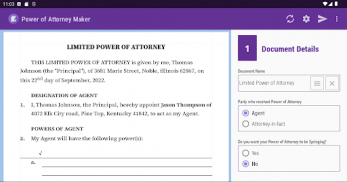 Power of Attorney Maker screenshot 1