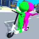 Scooter Taxi - Delivery Human Icon